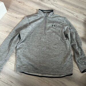 Men's Under Armour Quarter Zip Large Grey Like New